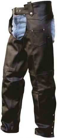 Plain Motorcycle Leather Chaps