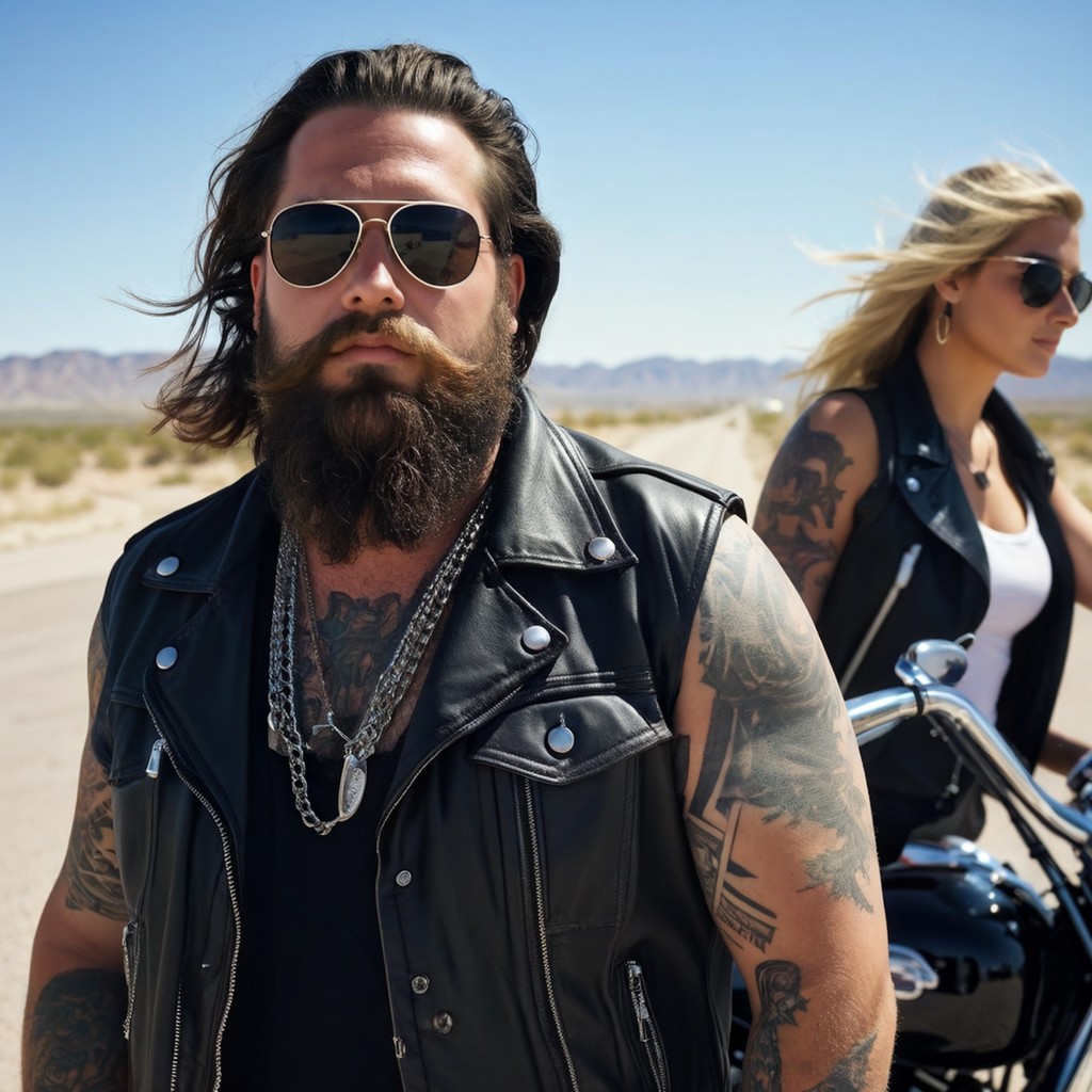 biker leather vests