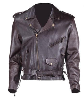 leather mens biker jacket